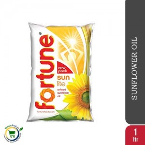 Fortune Sunflower Refined Oil [Sunlite] - 1Ltr Pouch